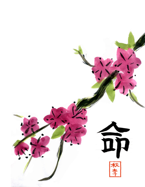 watercolor sakura